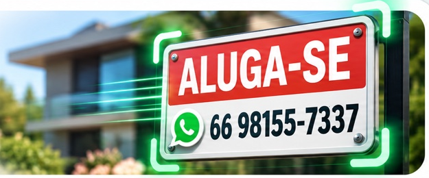 Exemplo de placa de imóvel